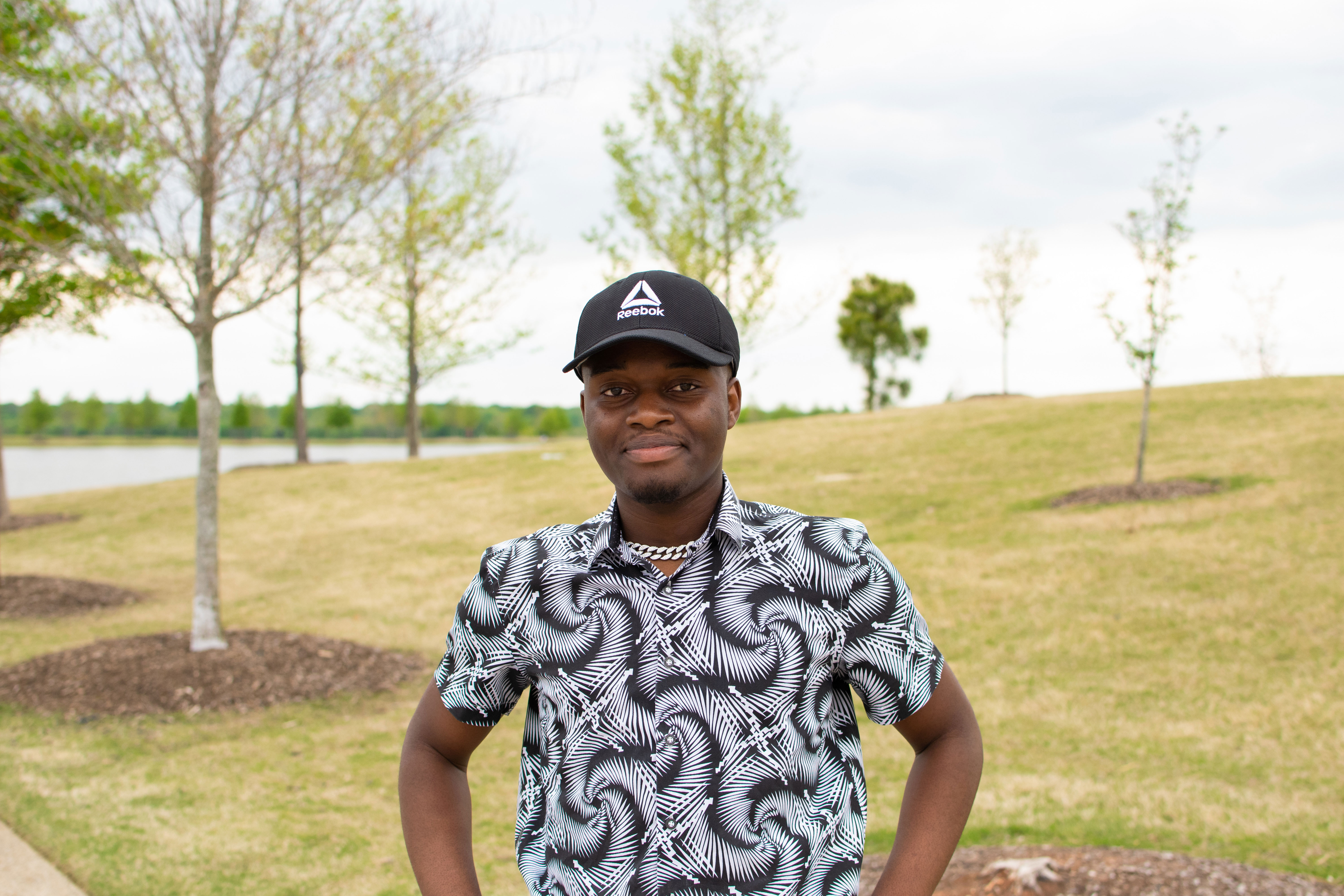 A refugee student in Memphis, TN smiles for the camera.