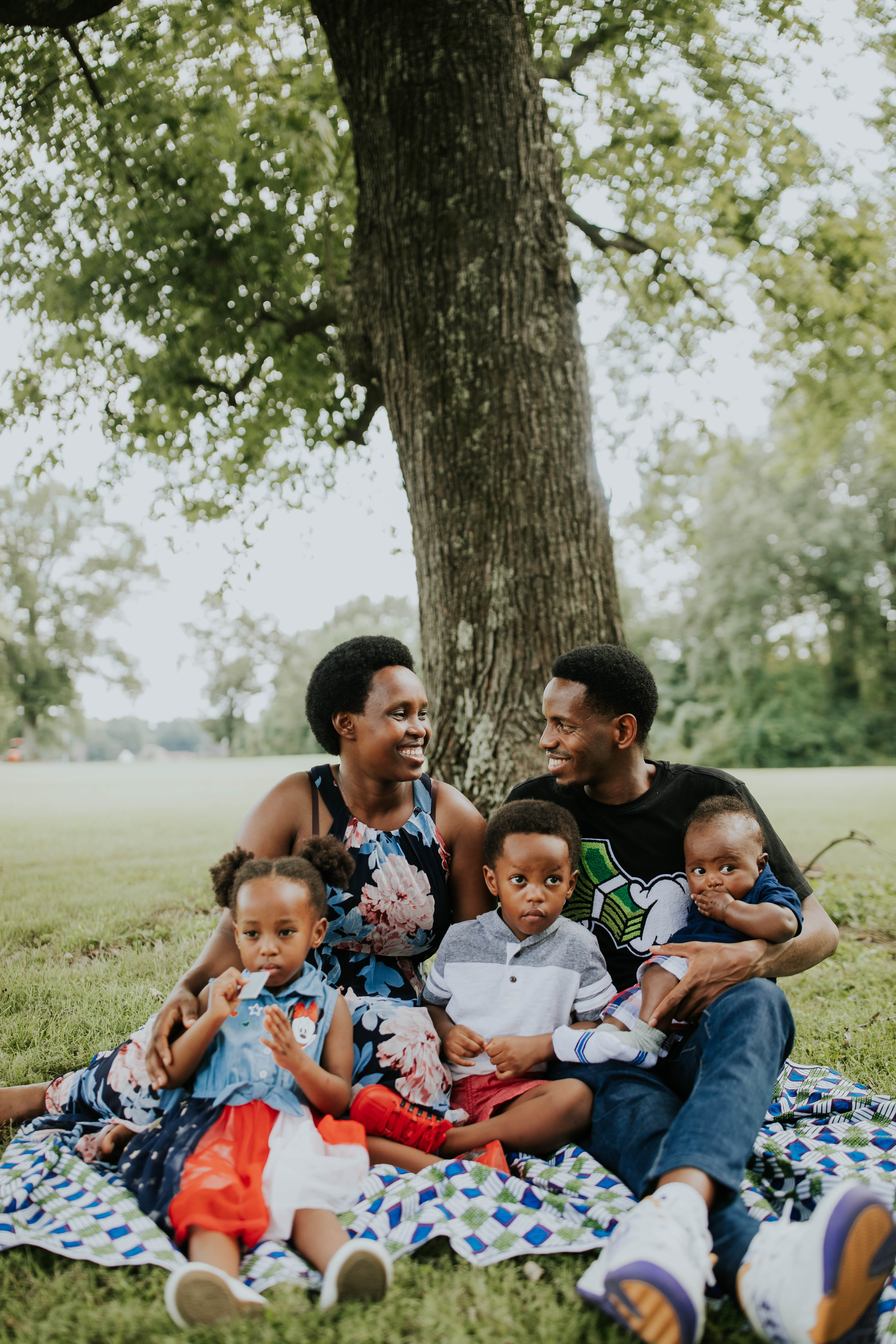Ruth and Dieudonne with children