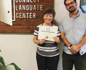 Cindy received her ConnecTEFL certificate last summer from Richard Dalton, Education Director at World Relief Memphis.